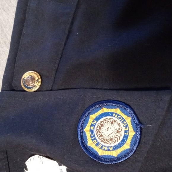 Vintage American Legion Official Shirt National Headquarters w/ALL buttons patch - Picture 4 of 6
